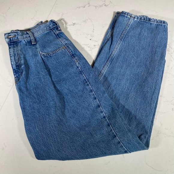 Topshop High Waist‎ Mom Jeans – Tapered Fit W28 L32 – Blue Denim - Picture 1 of 8